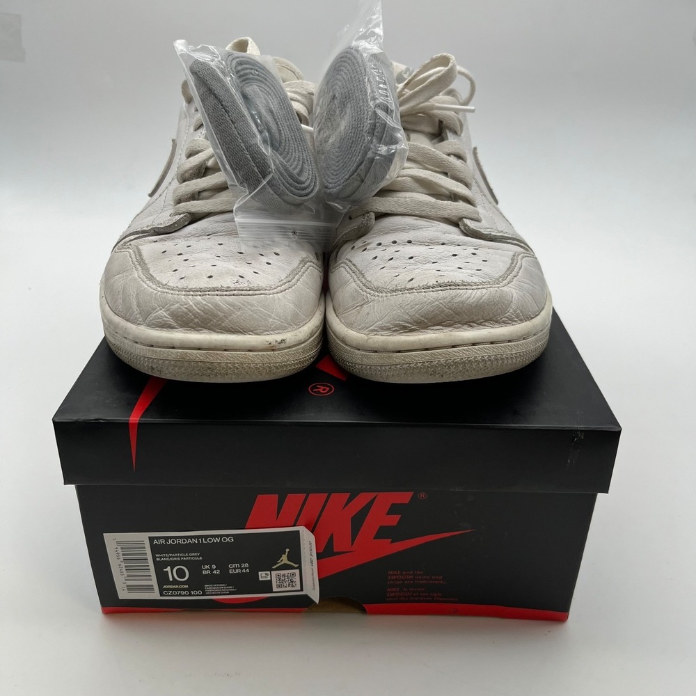 Jordan Air Jordan 1 Low OG Men 10 Neutral Gray Good Retro CZ0790-100